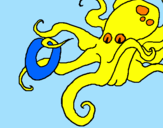 Coloring page Octopus painted bypolip