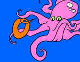 Coloring page Octopus painted byTIAGO  MIGUEL