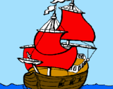 Coloring page Ship painted bykelan