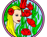 Coloring page Princess of the forest 3 painted by%u05DC%u05D9%u05D8%u05DC