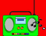 Coloring page Radio cassette 2 painted byme(nikki)