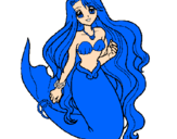 Coloring page Little mermaid painted byprinceza  sirena   hanon