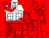Coloring page Ghost house painted byjose832