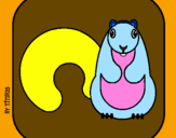 Coloring page Squirrel II painted by%uFFFD%uFFFDmklhj
