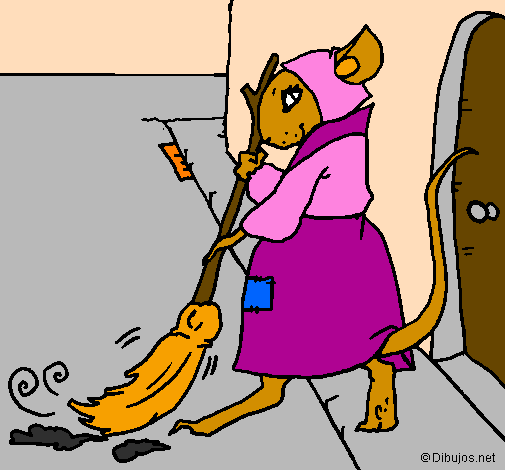 Coloring page The vain little mouse 1 painted byjanny