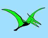 Coloring page Pterodactyl painted byjack
