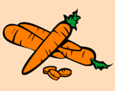 Coloring page Carrots II painted byapril