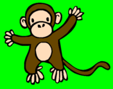 Coloring page Monkey painted byalanis4toacacia