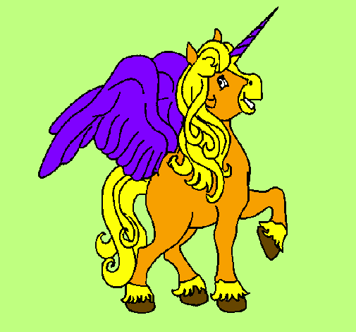Unicorn with wings