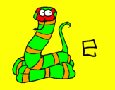 Coloring page Snake painted byIratxe