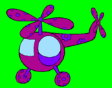 Coloring page Decorated helicopter painted byAriana$