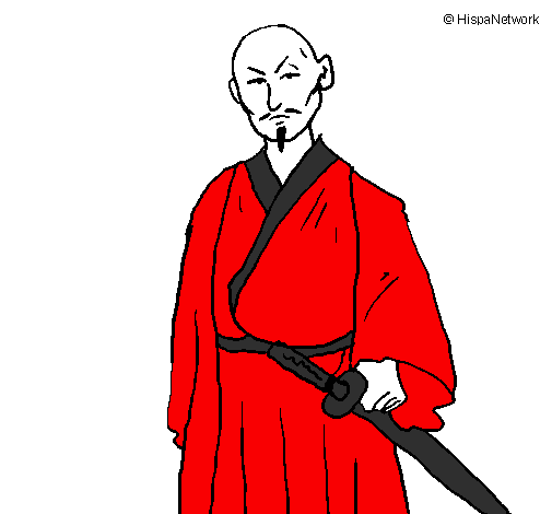 Warrior with katana