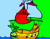 Coloring page Ship painted bymaria marcos     5a