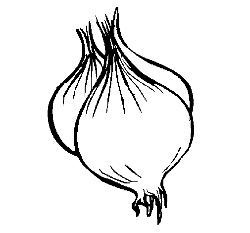 Coloring page onion painted byabc