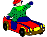 Coloring page Doll in convertible painted bystefi