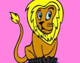 Coloring page Lion painted bymanu