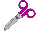 Coloring page Scissors painted byachol