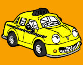 Coloring page Taxi Herbie painted byhjjujuhyhjhj