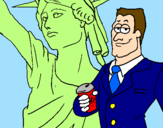 Coloring page United States of America painted byStan Marshall