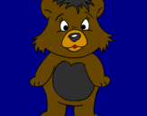 Coloring page Little bear painted byME