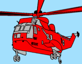 Coloring page Helicopter to the rescue painted by nate olszewski