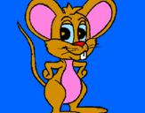 Coloring page Mouse painted byLAIA FLAQUE BELLARD