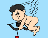 Coloring page Cupid painted bypica