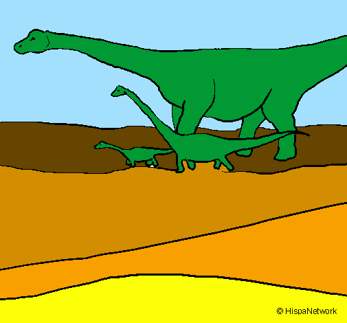 Family of Brachiosaurus 
