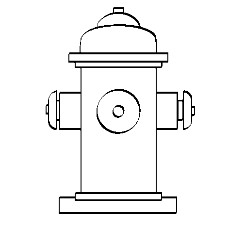 Coloring page Fire hydrant painted bysebi