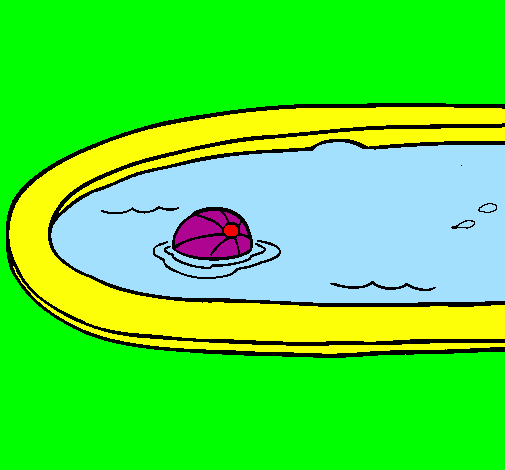 Ball in a swimming pool