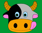 Coloring page Cow painted byAFRA 6