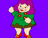 Coloring page Doll painted byharry4717