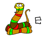 Coloring page Snake painted byKazakin