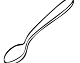 Coloring page Spoon painted byanel