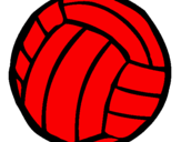 Coloring page Volleyball ball painted byppablo