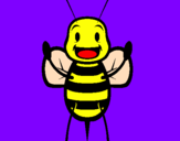 Coloring page Little bee painted byabby