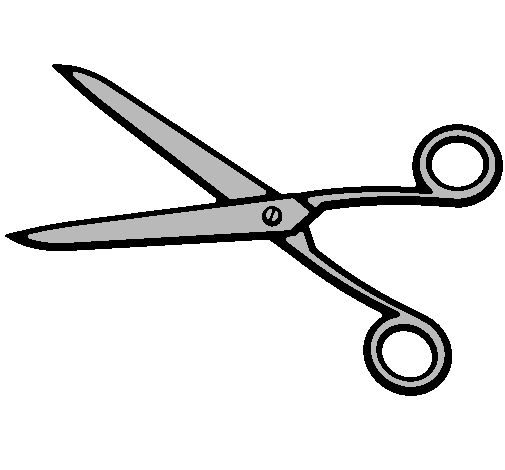 Coloring page Scissors painted bycilla
