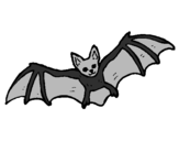 Coloring page Flying bat painted bypeace