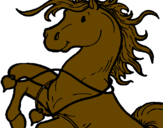 Coloring page Horse painted byEmily