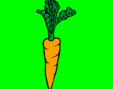 Coloring page carrot painted byandrea