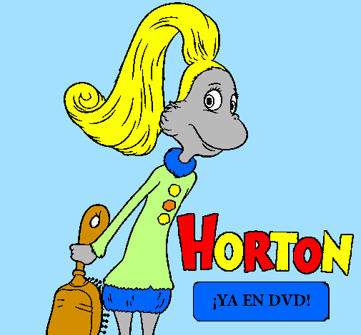 Coloring page Horton - Sally O'Maley painted bylucia