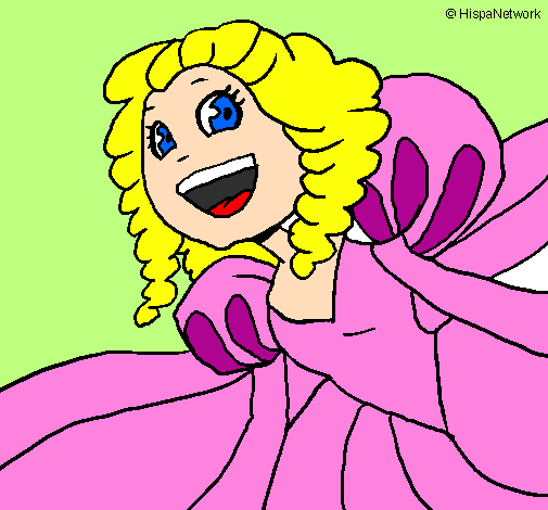 Cheerful princess