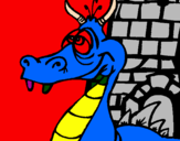 Coloring page Dizzy dragon painted byaaron