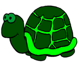 Coloring page Turtle painted bycarla