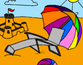 Coloring page Beach painted byCRISTIAN ADOLFO