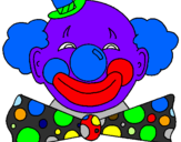 Coloring page Clown with a big grin painted byMiguel