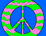 Coloring page Peace symbol painted byjulia rose