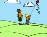 Coloring page Kite painted byRider Master