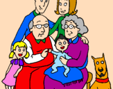 Coloring page Family  painted bymathooa