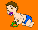 Coloring page Baby painted bymedvegy nóra